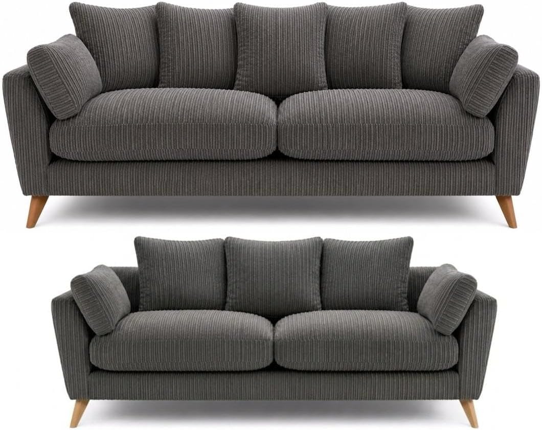 SofaSelection Harlow 3+2 Seater Sofa Set - Grey