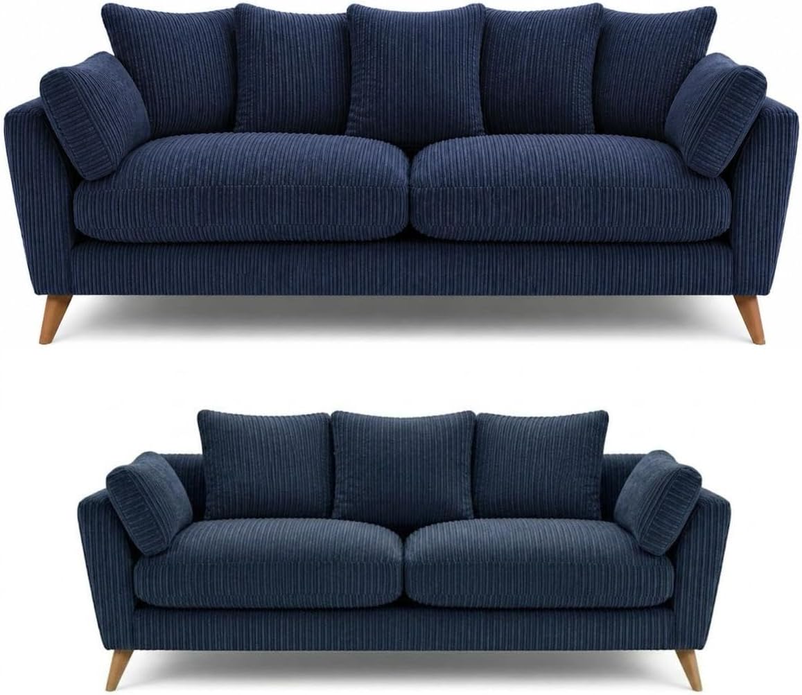 SofaSelection Harlow 3+2 Seater Sofa Set - Blue