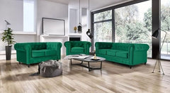 Velvet Chesterfield Sofa Suite Armchair 2 & 3 Seater | Sofa Selection UK