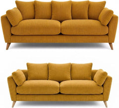 SofaSelection Harlow 3+2 Seater Sofa Set - Mustard