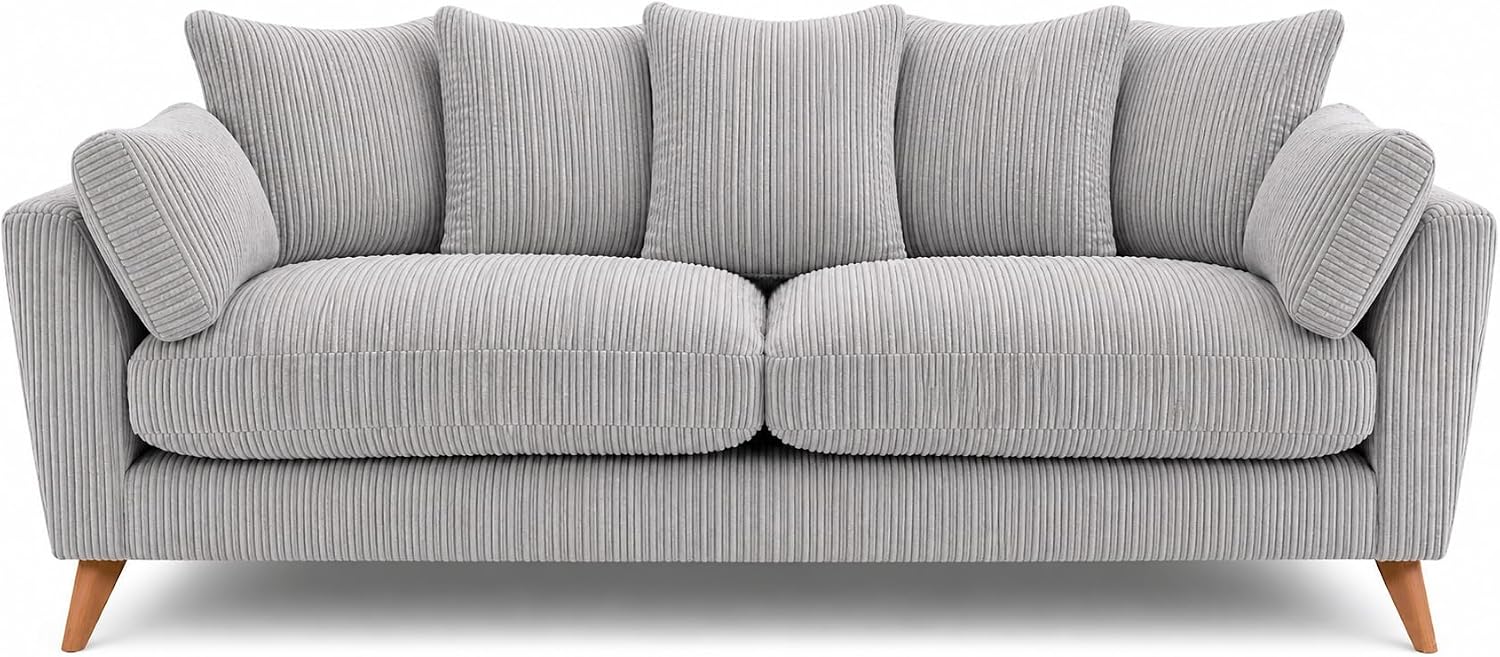 SofaSelection Harlow 3 Seater Sofa - Silver