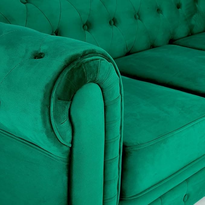 Velvet Chesterfield Sofa Suite Armchair 2 & 3 Seater | Sofa Selection UK
