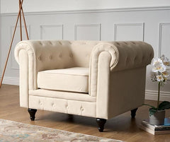 Velvet Chesterfield Sofa Suite Armchair 2 & 3 Seater | Sofa Selection UK