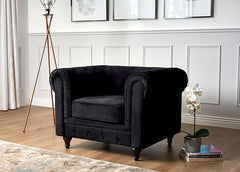 Velvet Chesterfield Sofa Suite Armchair 2 & 3 Seater | Sofa Selection UK