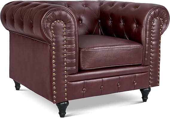 Velvet Chesterfield Armchair | Sofa Selection UK