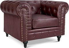 Velvet Chesterfield Armchair | Sofa Selection UK