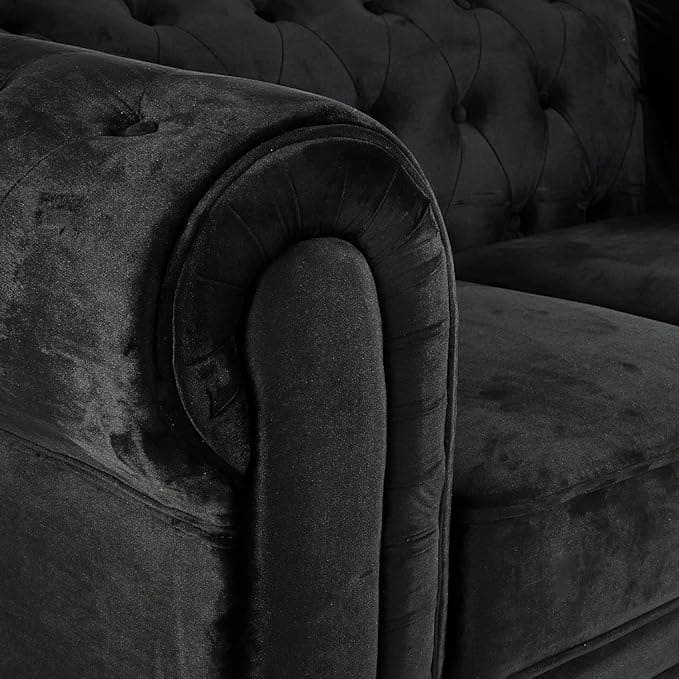 Velvet Chesterfield Sofa Suite Armchair 2 & 3 Seater | Sofa Selection UK