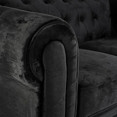 Velvet Chesterfield Sofa Suite Armchair 2 & 3 Seater | Sofa Selection UK