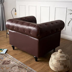 Velvet Chesterfield Armchair | Sofa Selection UK