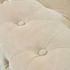 Velvet Chesterfield Sofa Set | 2 & 3 Seater Suite | Soft Plush Fabric | Foam Seat Cushions | Scroll Arms | Button Studded Back | Living Room |