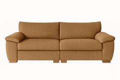 Jumbo Cord Sectional 3 Seater Sofa – Plush Support & Soft Cord Fabric, Space-Saving Split Design, Comfortable Sofa for Modern Living Rooms