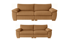 Jumbo Cord Sectional 3 and 2 Seater Sofa – Plush Support & Soft Cord Fabric, Space-Saving Split Design, Comfortable Sofa for Modern Living Rooms