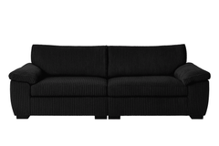 Jumbo Cord Sectional 3 Seater Sofa – Plush Support & Soft Cord Fabric, Space-Saving Split Design, Comfortable Sofa for Modern Living Rooms