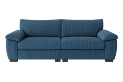Jumbo Cord Sectional 2-Seater Sofa – Deep Cushioned Couch with Soft Fabric & Space-Saving Split Design | Compact Couch for Modern Living Rooms