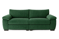 Jumbo Cord Sectional 2-Seater Sofa – Deep Cushioned Couch with Soft Fabric & Space-Saving Split Design | Compact Couch for Modern Living Rooms