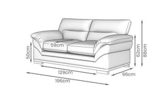 Amalfi Claude 2 Seater Sofa