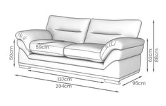 Amalfi Claude 3 Seater Sofa