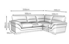 Amalfi Claude Left Hand Facing Arm 2 Piece Corner Group
