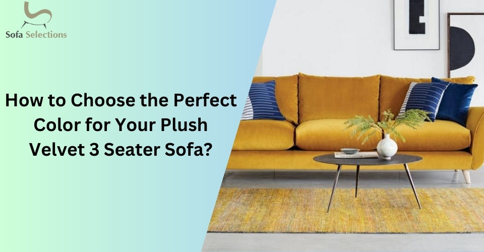 How to Choose the Perfect Color for Your Plush Velvet 3 Seater Sofa?