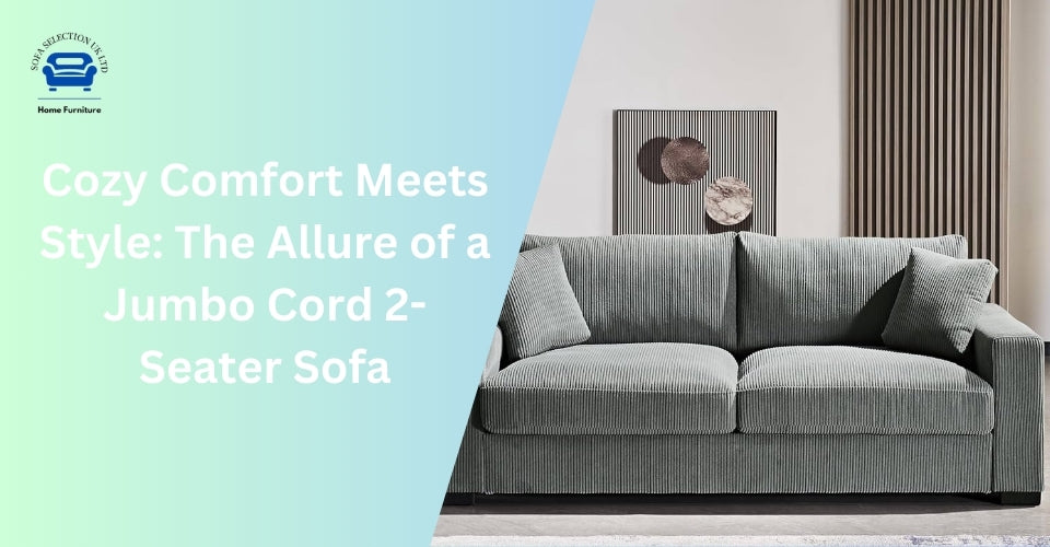 Cozy Comfort Meets Style: The Allure of a Jumbo Cord 2-Seater Sofa