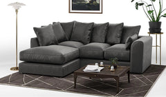 Plush Velvet 4 Seater Corner Sofa