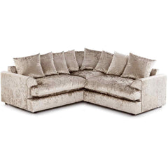 Crushed Velvet 5 Seater Corner Sofa