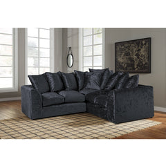 Crushed Velvet 5 Seater Corner Sofa