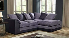 Chenille 4 Seater Corner Sofa