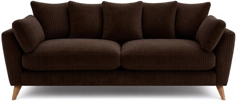 SofaSelection Harlow 3 Seater Sofa - Brown