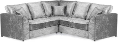 Crushed Velvet 5 Seater Corner Sofa