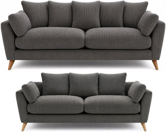SofaSelection Harlow 3+2 Seater Sofa Set - Grey