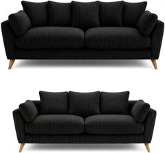 SofaSelection Harlow 3+2 Seater Sofa Set - Black