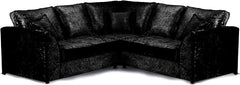 Crushed Velvet 5 Seater Corner Sofa