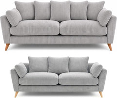 SofaSelection Harlow 3+2 Seater Sofa Set - Silver