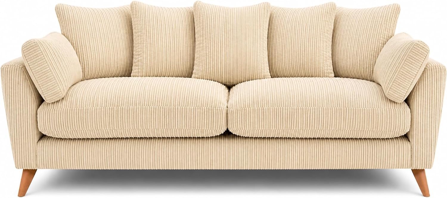 SofaSelection Harlow 3 Seater Sofa - Cream