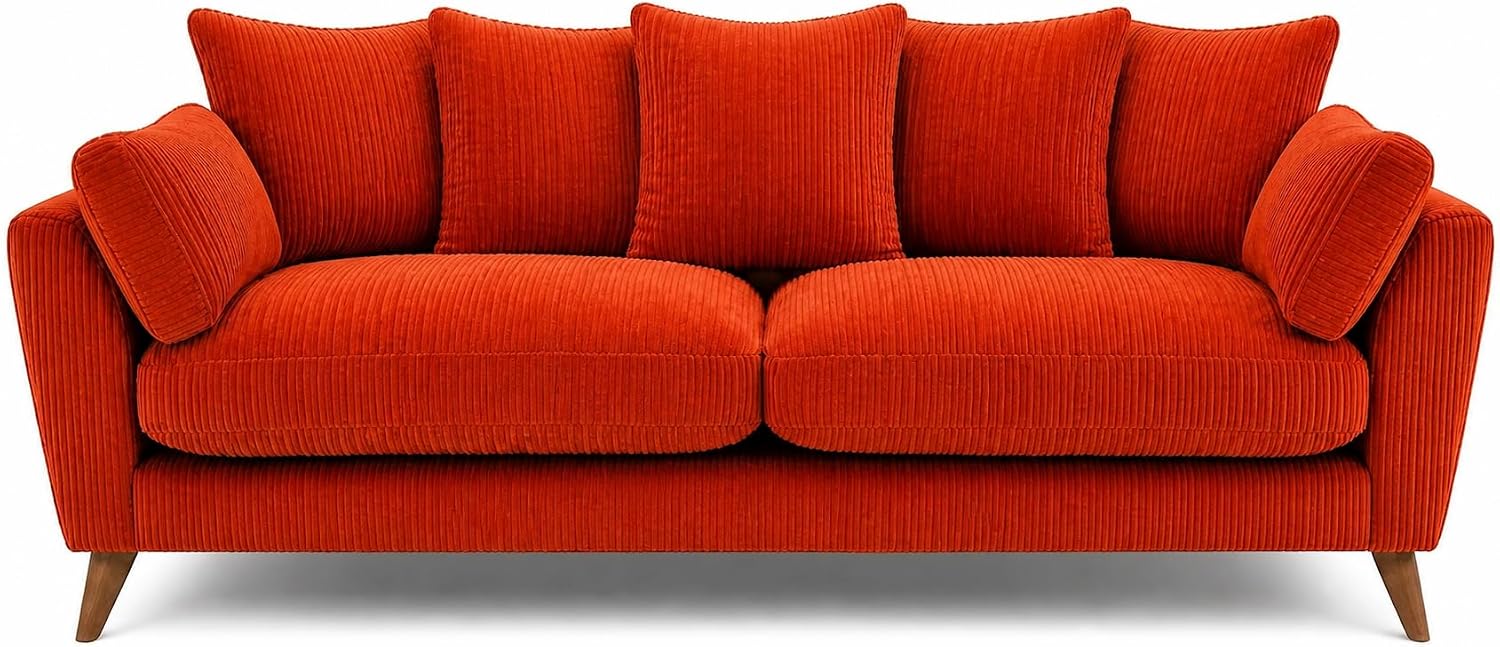 SofaSelection Harlow 3 Seater Sofa - Orange