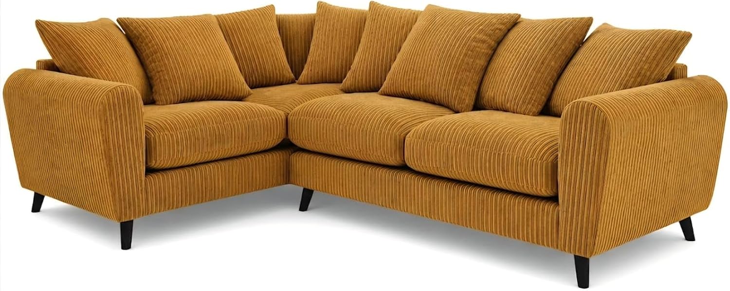 SofaSelection Harlow Left Hand Corner Sofa - Mustard
