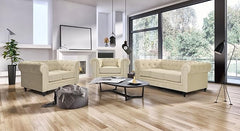Velvet Chesterfield Sofa Suite | Armchair 2 & 3 Seater Sofa Set | Soft Plush Fabric | Foam Seat Cushions | Scroll Arms | Button Studded Back | Living Room |
