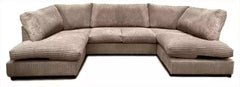 Sofa Selection's U-Shaped Cord Sofa - Large Modular Sofa with Memory Foam Seating & Removable Cushion Covers - Seats 6-7 People - Ideal Sofa Bed for Living Room