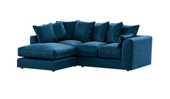 Plush Velvet 4 Seater Corner Sofa