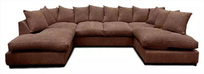 Sofa Selection's U-Shaped Cord Sofa - Large Modular Sofa with Memory Foam Seating & Removable Cushion Covers - Seats 6-7 People - Ideal Sofa for Living Room