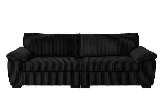 Jumbo Cord Sectional 3 Seater Sofa – Plush Support & Soft Cord Fabric, Space-Saving Split Design, Comfortable Sofa for Modern Living Rooms