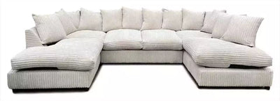 Sofa Selection's U-Shaped Cord Sofa - Large Modular Sofa with Memory Foam Seating & Removable Cushion Covers - Seats 6-7 People - Ideal Sofa for Living Room