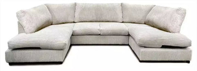 Sofa Selection's U-Shaped Cord Sofa - Large Modular Sofa with Memory Foam Seating & Removable Cushion Covers - Seats 6-7 People - Ideal Sofa for Living Room