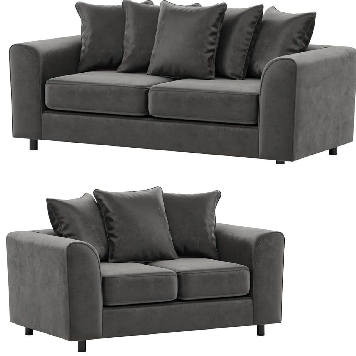 Plush Velvet (3+2) Seater Sofa