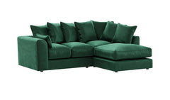 Plush Velvet 4 Seater Corner Sofa