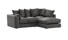 Plush Velvet 4 Seater Corner Sofa