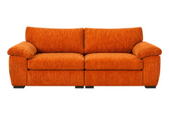 Jumbo Cord Sectional 3 Seater Sofa – Plush Support & Soft Cord Fabric, Space-Saving Split Design, Comfortable Sofa for Modern Living Rooms