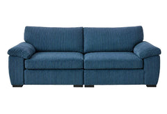 Jumbo Cord Sectional 3 Seater Sofa – Plush Support & Soft Cord Fabric, Space-Saving Split Design, Comfortable Sofa for Modern Living Rooms