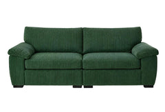Jumbo Cord Sectional 3 Seater Sofa – Plush Support & Soft Cord Fabric, Space-Saving Split Design, Comfortable Sofa for Modern Living Rooms